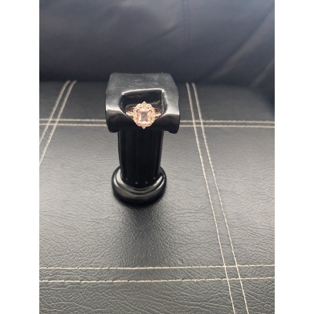 NIB Ring Sz 7 Rose Gold Overlay s925 Diamond Rhinestone NIB - Picture 4 of 5